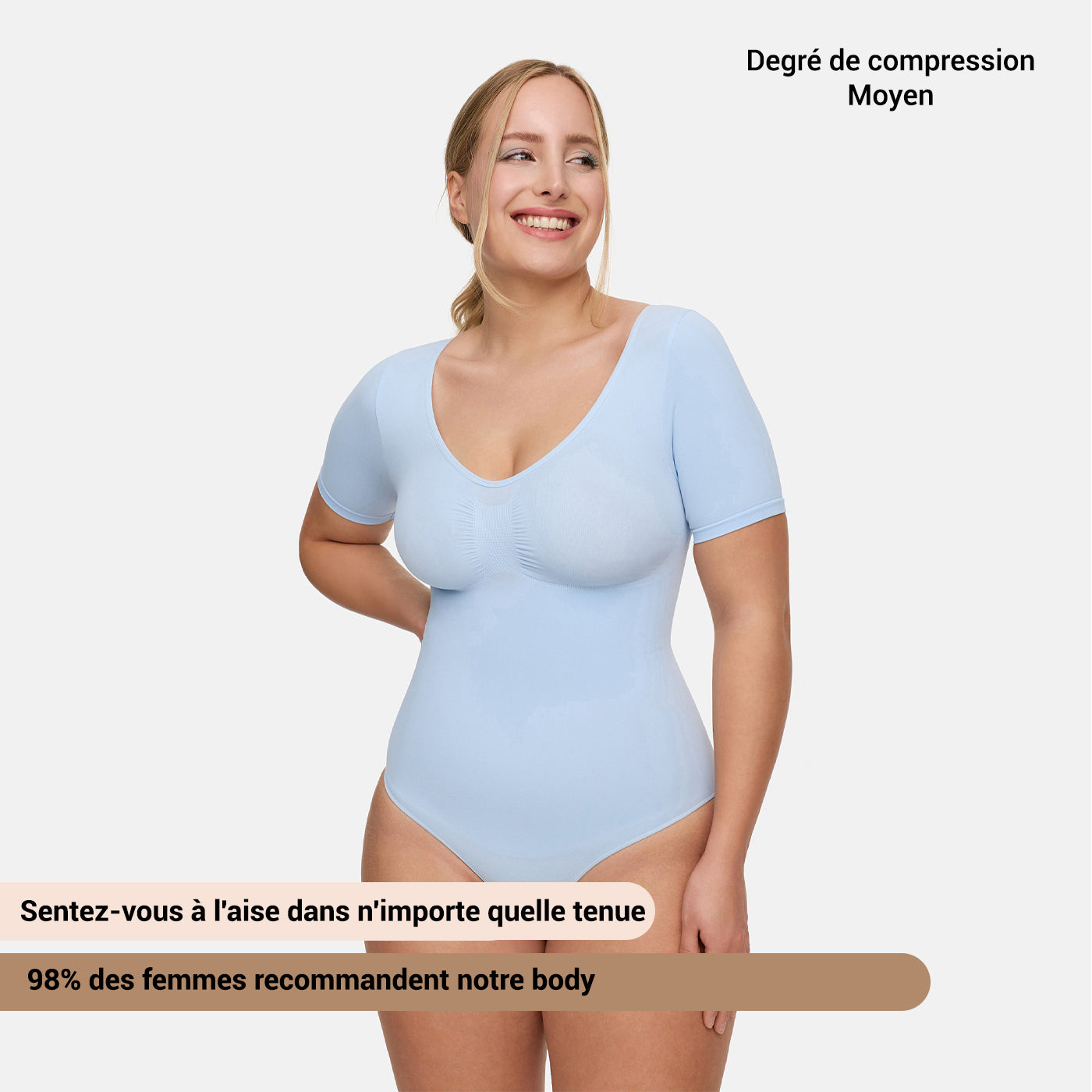 Body sculptant avec t-shirt et slip