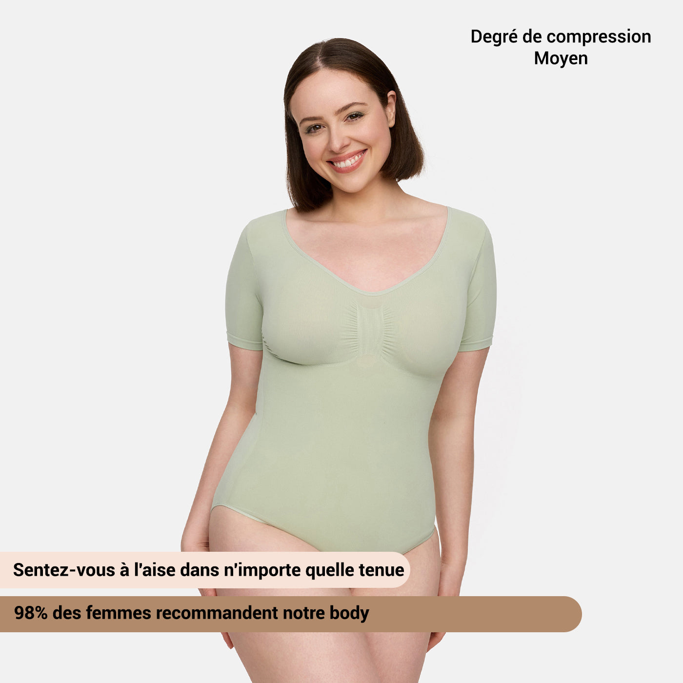 Body sculptant avec t-shirt et slip