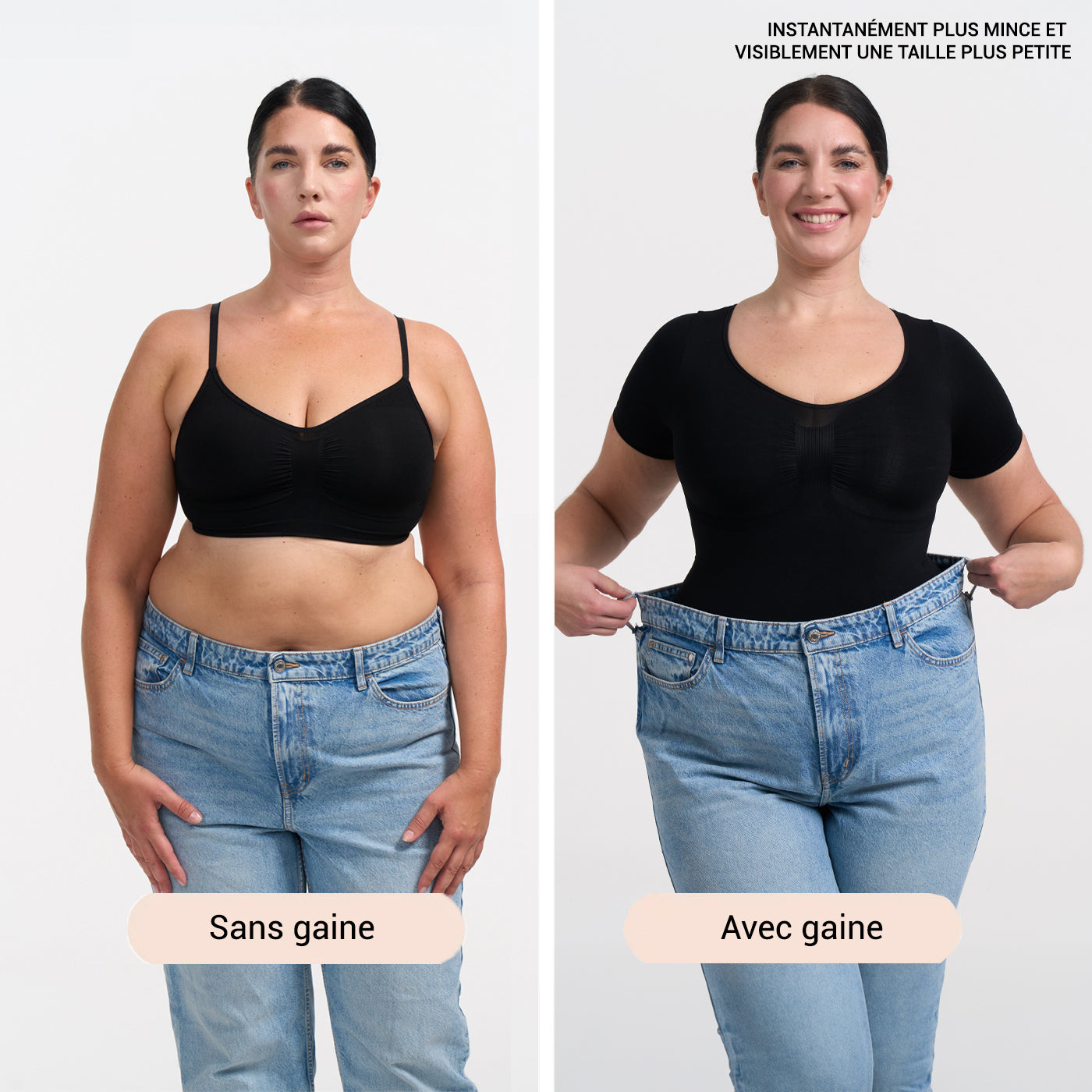 Body sculptant avec t-shirt et slip