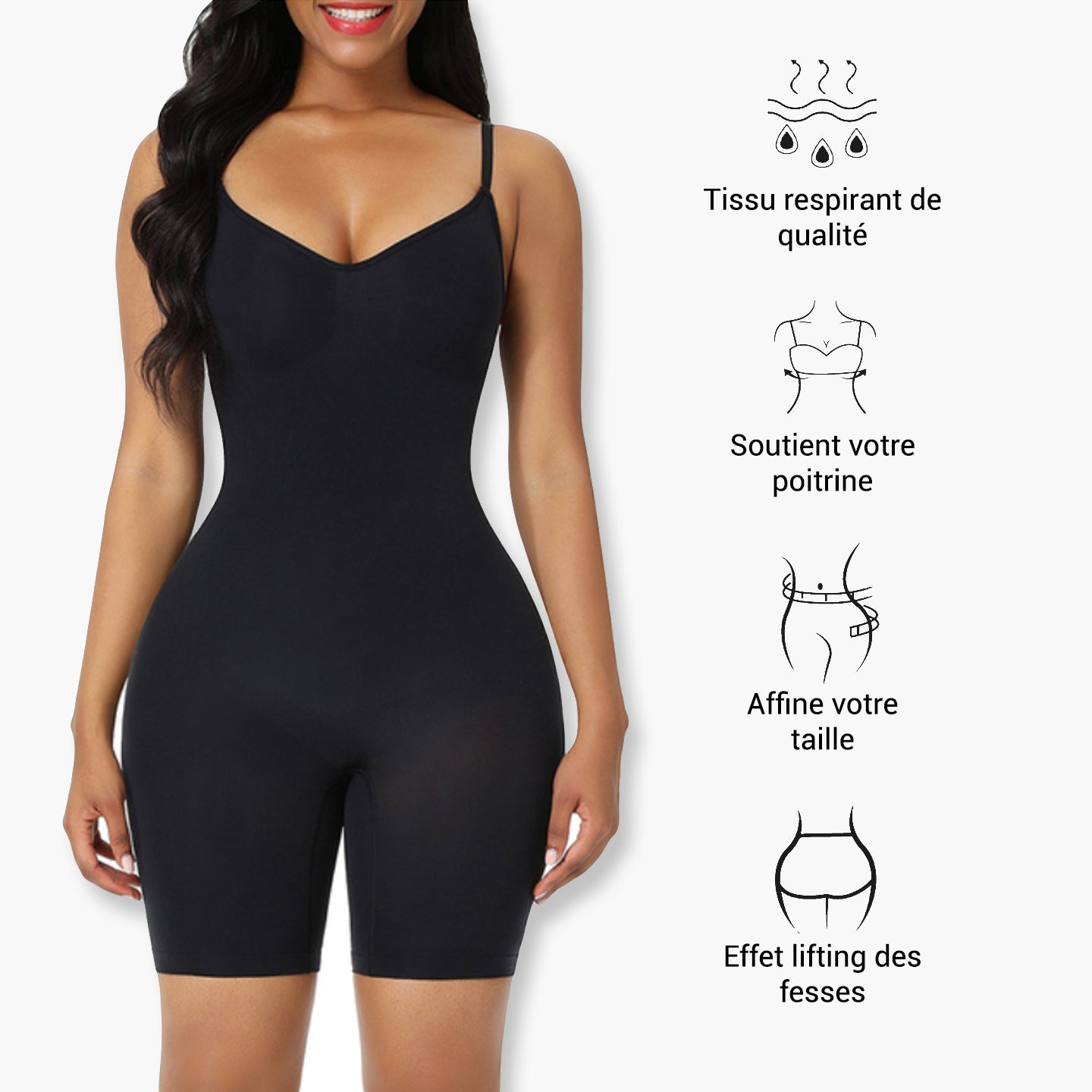 Body sculptant avec short