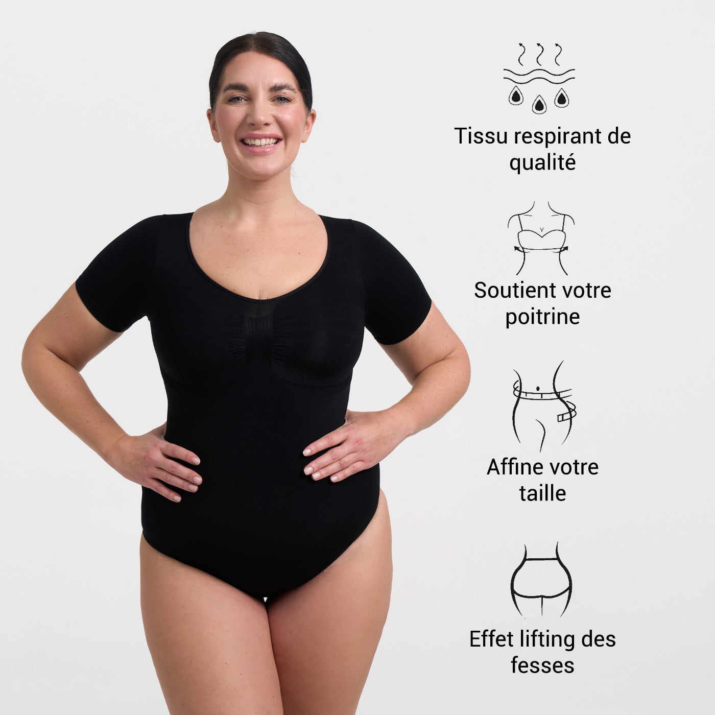 Body sculptant avec t-shirt et slip