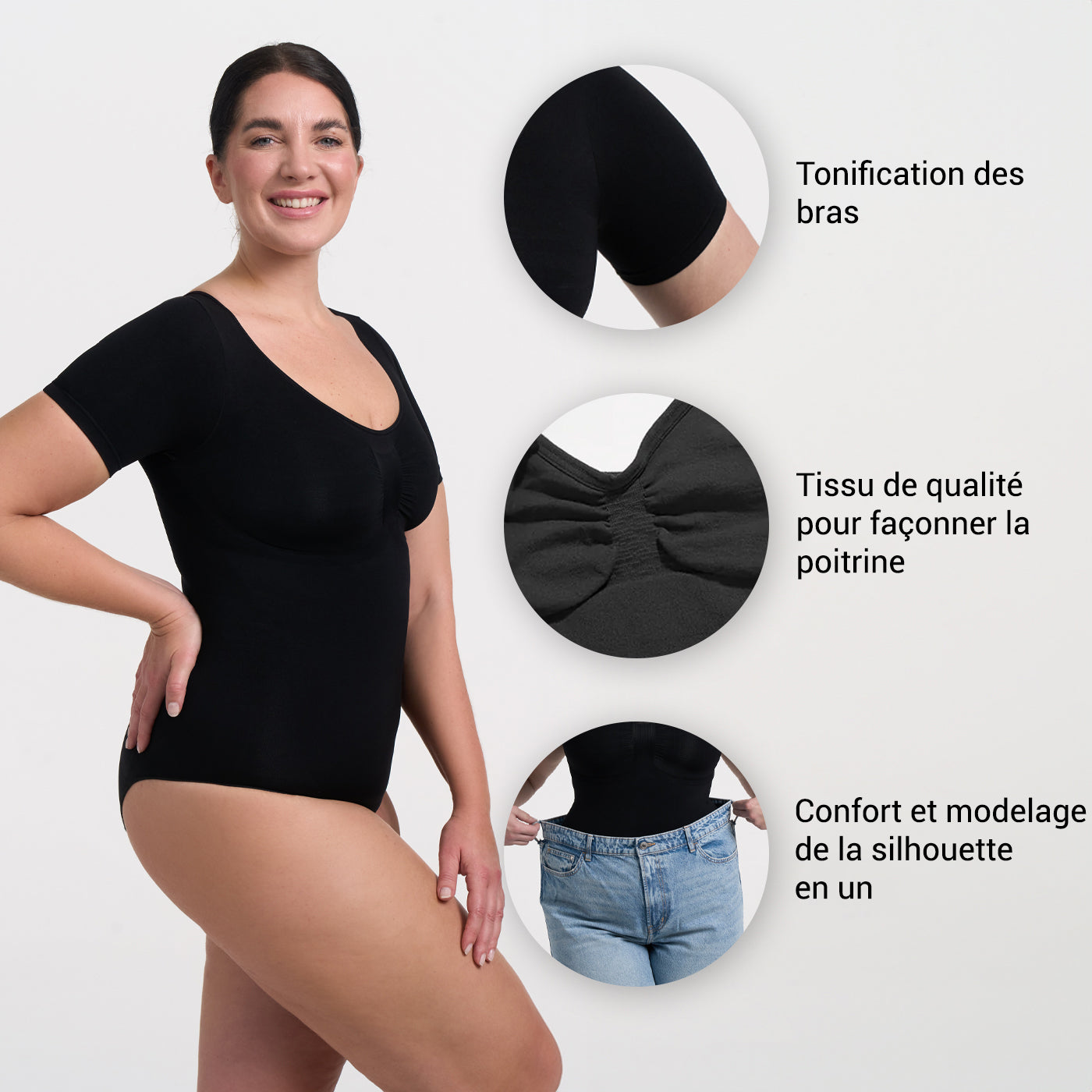 Body sculptant avec t-shirt et slip