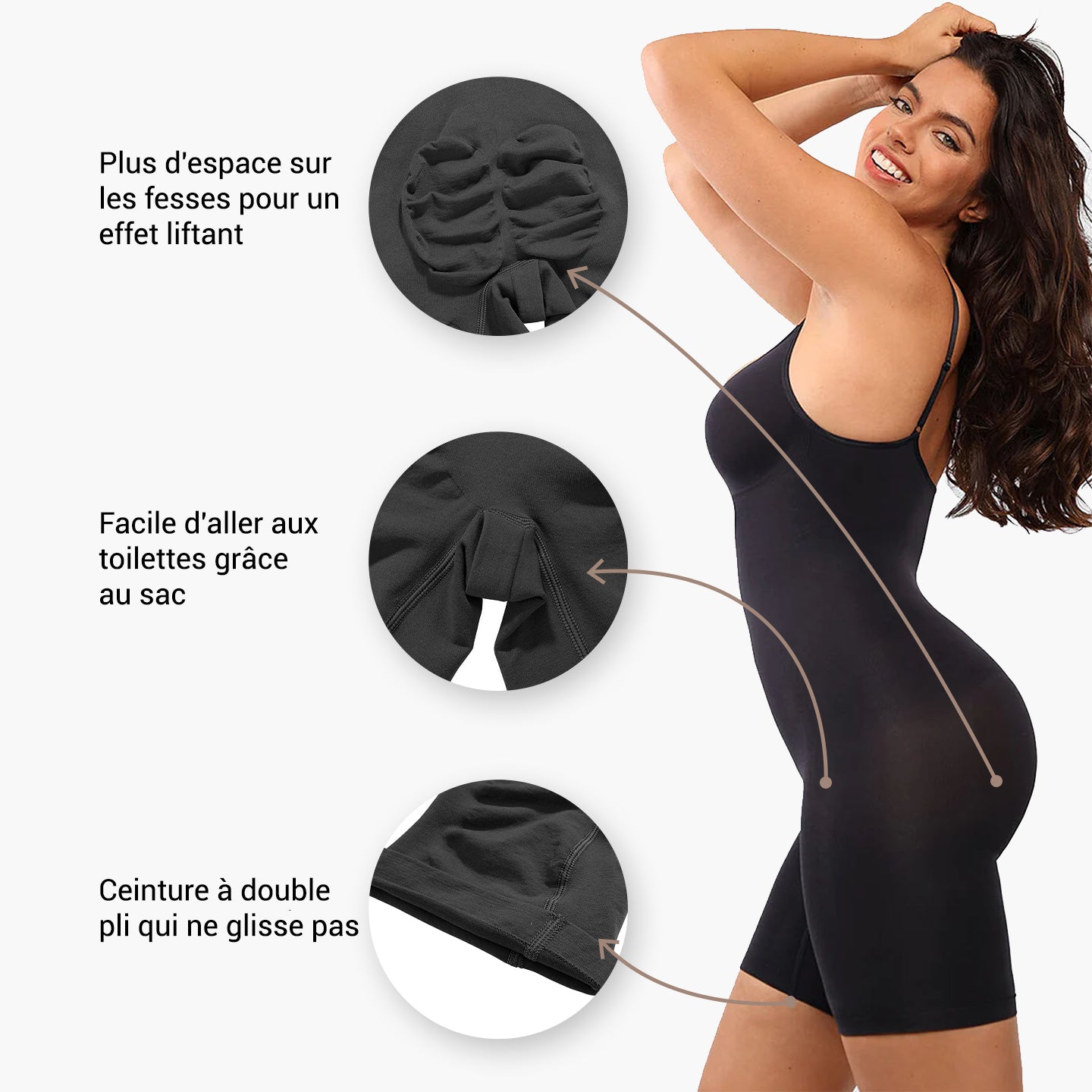 Body sculptant avec short