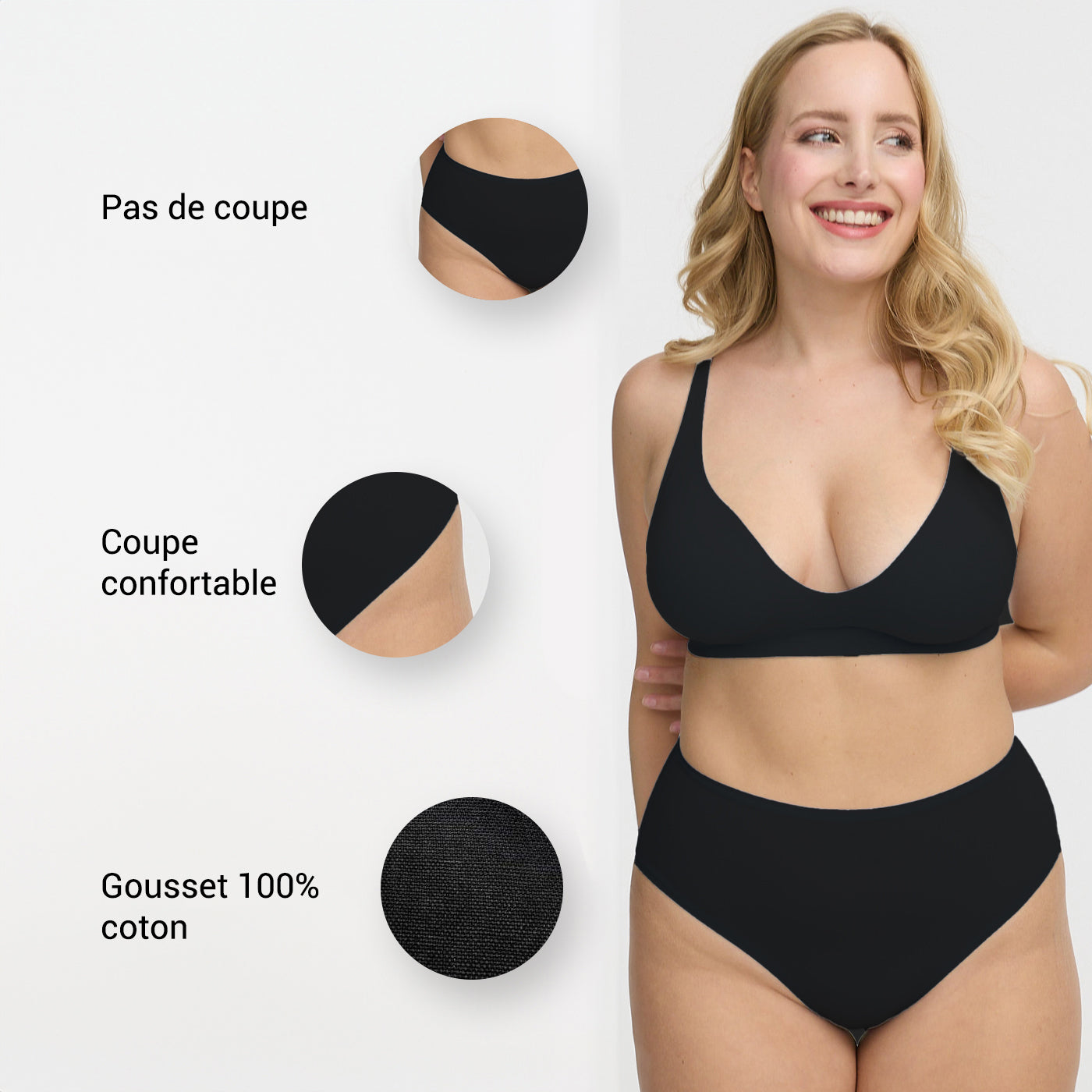 Culotte taille haute | Lot de 3